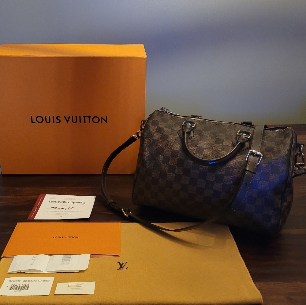 Louis Vuitton Speedy 30 Bandoulière - Damier Ebene - Picture 1 of 12